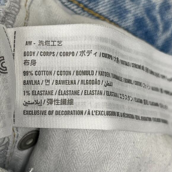 Abercrombie And Fitch The 90's Relaxed Jean High Rise Curve Love Blue 26 - Picture 12 of 16